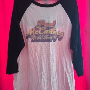 Tour 17 Long Sleeve Shirt - Black and White